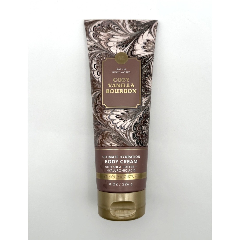 Bath & Body Works Cozy Vanilla Bourbon Ultimate Hydration Body Cream 8oz New